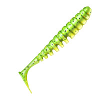 Приманка ZUB-SHAD  90мм(3,5")-5шт, (цвет 351) шартрез с блестками