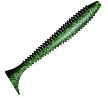 Приманка ZUB-SWING  87мм(3,4")-5шт, (цвет 040) черный верх-изумрудный низ