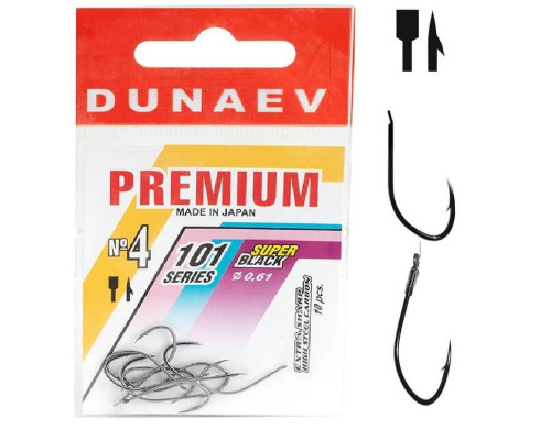 Крючок Dunaev Premium 101 # 4 (упак. 10 шт)