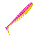 Приманка ZUB-SHAD 75мм(3")-6шт, (цвет 023) желтый верх-розовый низ