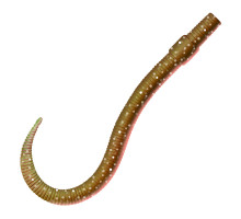 Приманка ZUB-WORM  75мм(3")-7шт, (цвет 911) машинное масло с блестками