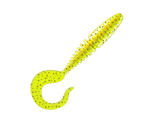 Приманка ZUB-TWIST  75мм(3")-6шт, (цвет 310) желтый с блестками