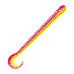 Приманка ZUB-WORM-ZANDER 135мм(5,3")-5шт, (цвет 023) розовый верх-желтый низ