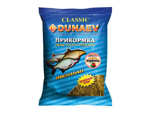 Прикормка "DUNAEV КЛАССИКА" 0.9кг Универсальная Клубника