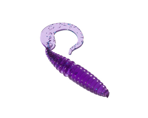 Приманка ZUB-TWIST  90мм(3,5")-5шт, (цвет 610) фиолетовый с блестками