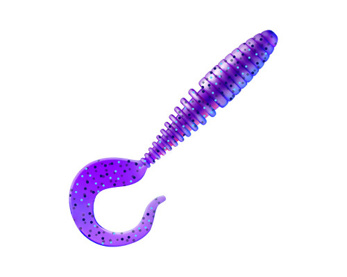Приманка ZUB-TWIST 100мм(4")-4шт, (цвет 130) маджента с блестками