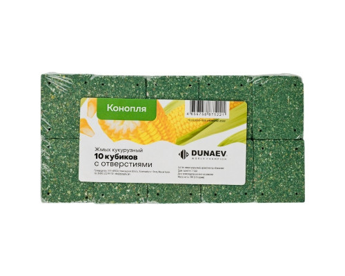 Жмых DUNAEV кукурузный  Конопля 300г.