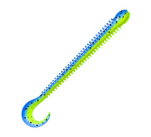Приманка ZUB-WORM-ZANDER 108мм(4,3")-5шт, (цвет 020) синий верх - желтый низ