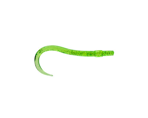Приманка ZUB-WORM 100мм(4")-5шт, (цвет 351) шартрез с блестками