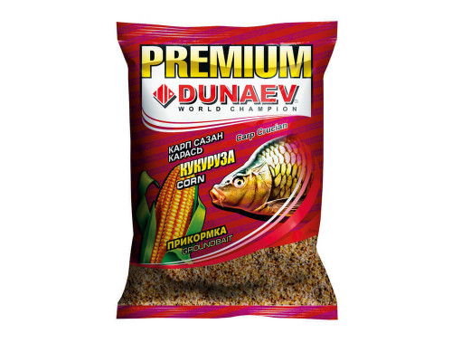 Прикормка "DUNAEV-PREMIUM" 1кг Карп-Сазан Кукуруза