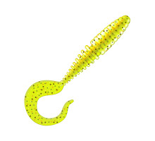 Приманка ZUB-TWIST  90мм(3,5")-5шт, (цвет 310) желтый с блестками