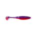 Приманка ZUB-WIBRA 90мм(3,5")-5шт, (цвет 021) фиолетовый верх -красный низ