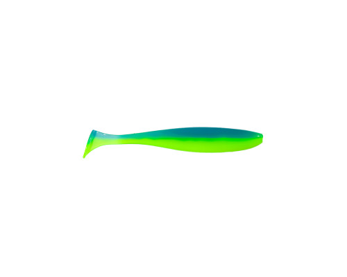Приманка ZUB-IZI  99мм(4")-4шт, (цвет 020) синий верх - желтый низ