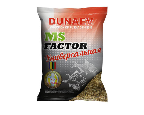 Прикормка "DUNAEV-MS FACTOR" 1кг Универсальная Черная