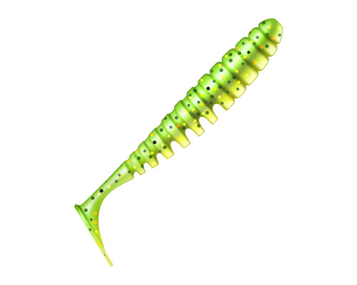 Приманка ZUB-SHAD  75мм(3")-6шт, (цвет 351) шартрез с блестками