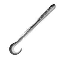 Приманка ZUB-WORM-ZANDER 108мм(4,3")-5шт, (цвет 030) черный верх-натурал низ
