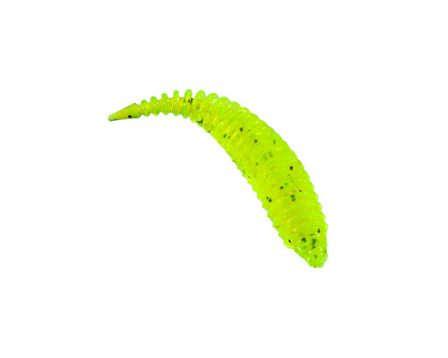 Приманка ZUB-MAGGOT SLIM 40мм(1,5")-12шт, (цвет 310) желтый с блестками