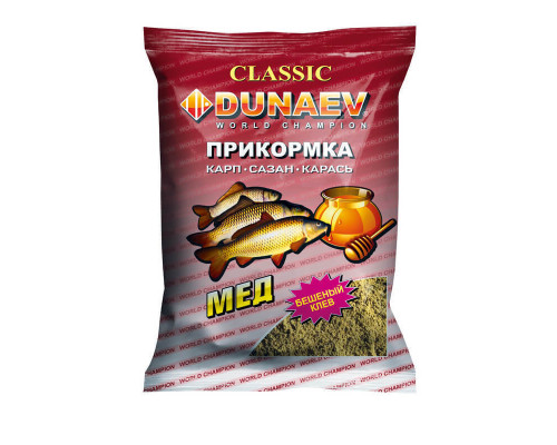 Прикормка "DUNAEV КЛАССИКА" 0.9кг Карп Мед