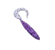 Приманка ZUB-TWIST  50мм(2")-10шт, (цвет 610) фиолетовый с блестками