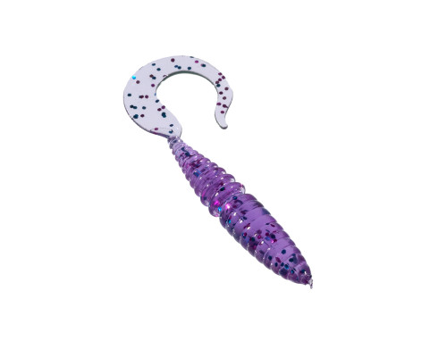 Приманка ZUB-TWIST  50мм(2")-10шт, (цвет 610) фиолетовый с блестками