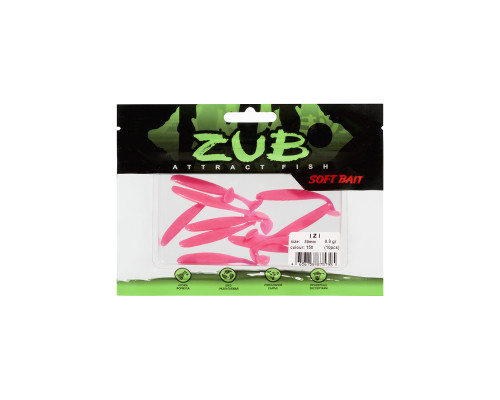 Приманка ZUB-IZI  50мм(2")-10шт, (цвет 150) розовый
