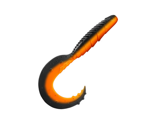 Приманка ZUB-HIBINA 140мм(5,5")-3шт, (цвет 034) черный верх-оранжевый низ