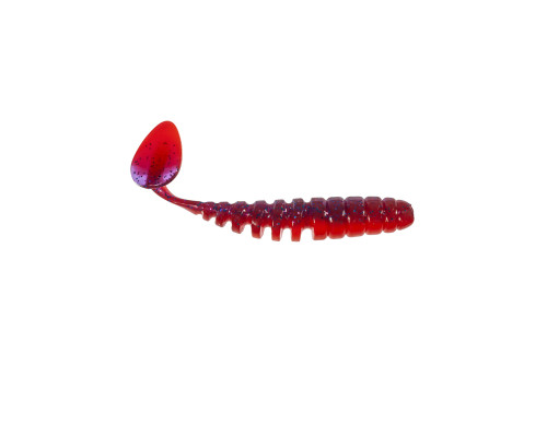 Приманка ZUB-SHAD 90мм(3,5")-5шт, (цвет 021) фиолетовый верх -красный низ