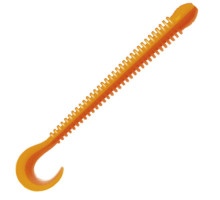 Приманка ZUB-WORM-ZANDER 108мм(4,3")-5шт, (Цвет 405) желтый верх - оранжевый низ