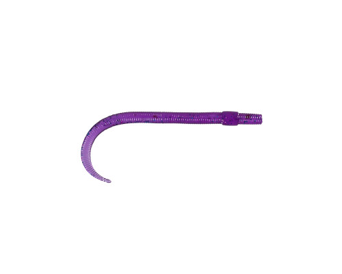 Приманка ZUB-WORM  75мм(3")-7шт, (цвет 610) фиолетовый с блестками