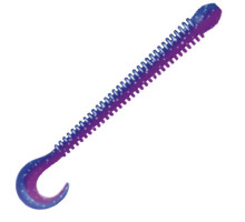 Приманка ZUB-WORM-ZANDER 108мм(4,3")-5шт, (Цвет 408) синий верх - розовый низ
