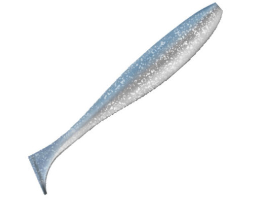 Приманка ZUB-IZI 125мм(4,8")-5шт, (Цвет 406) голубой верх - перламутр низ