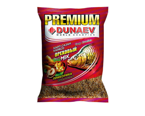 Прикормка "DUNAEV-PREMIUM" 1кг Карп-Сазан Ореховый Микс
