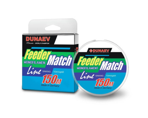 Леска Dunaev Feeder-Match Sinking Black 0.22мм 150м