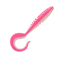 Приманка ZUB-TWIST  90мм(3,5")-5шт, (цвет 038) розовый верх-натурал низ
