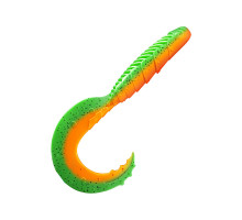 Приманка ZUB-HIBINA 180мм(7,1")-2шт, (цвет 022) зеленый верх-оранжевый низ