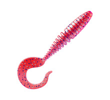 Приманка ZUB-TWIST  75мм(3")-6шт, (цвет 130) маджента с блестками