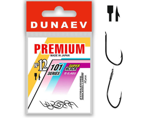 Крючок Dunaev Premium 101 #12 (упак. 10 шт)