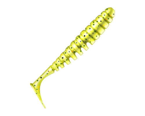 Приманка ZUB-SHAD  90мм(3,5")-5шт, (цвет 310) желтый с блестками