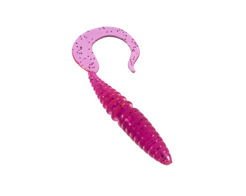 Приманка ZUB-TWIST  75мм(3")-6шт, (цвет 130) маджента с блестками