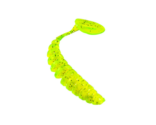 Приманка ZUB-SHAD  90мм(3,5")-5шт, (цвет 310) желтый с блестками
