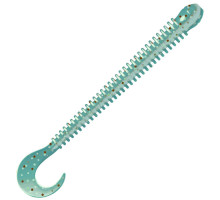 Приманка ZUB-WORM-ZANDER 108мм(4,3")-5шт, (цвет 505) зеленый с блестками