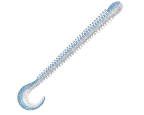 Приманка ZUB-WORM-ZANDER 135мм(5,3")-5шт, (Цвет 406) голубой верх - перламутр низ