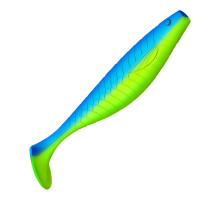 Приманка ZUB-PROVOCATOR 123мм(4,8")-5шт, (цвет 020) синий верх - желтый низ