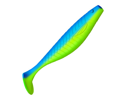 Приманка ZUB-PROVOCATOR 123мм(4,8")-5шт, (цвет 020) синий верх - желтый низ