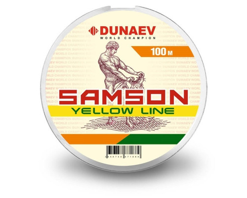 Леска Dunaev Samson Yellow 0.38мм 100м