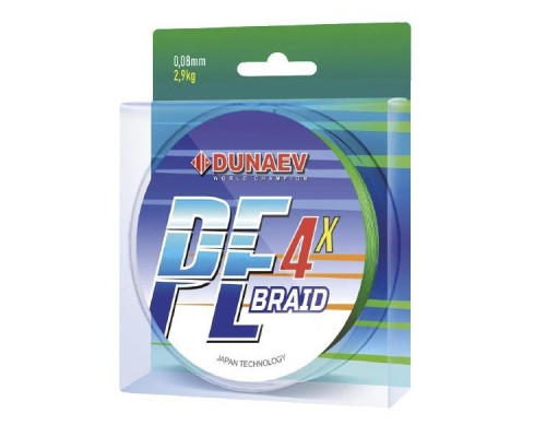Шнур DUNAEV BRAID PE X4 150m 0.20мм