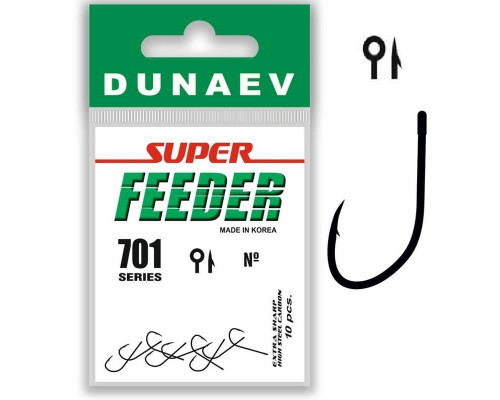 Крючок Dunaev Super Feeder 701 #12 (упак. 10 шт)