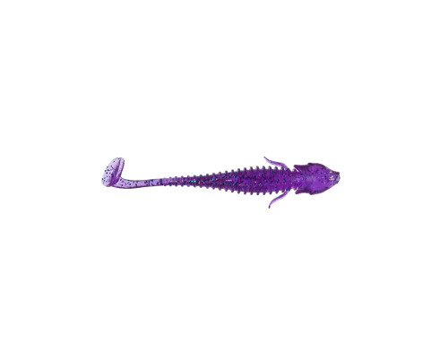 Приманка ZUB-ROCKER 100мм(4")-4шт, (цвет 610) фиолетовый с блестками
