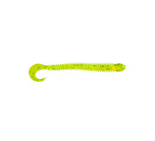 Приманка ZUB-WORM-ZANDER 108мм(4,3")-5шт, (цвет 310) желтый с блестками