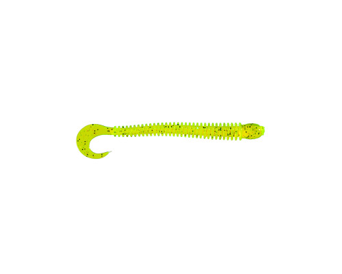 Приманка ZUB-WORM-ZANDER 108мм(4,3")-5шт, (цвет 310) желтый с блестками